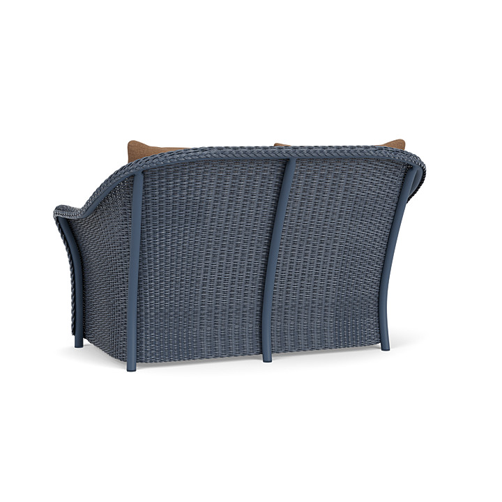 Lloyd Flanders™ Weekend Retreat Loveseat - Denim Blue, Canvas Natural