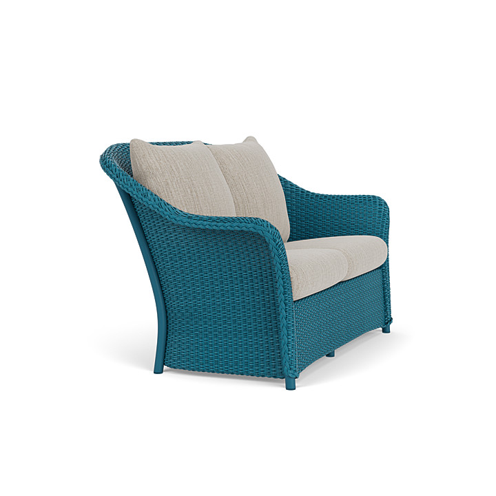 Lloyd Flanders™ Weekend Retreat Loveseat - Peacock, Callen Celadon