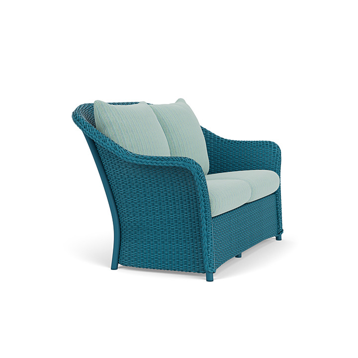 Lloyd Flanders™ Weekend Retreat Loveseat - Peacock, Unearth Dew