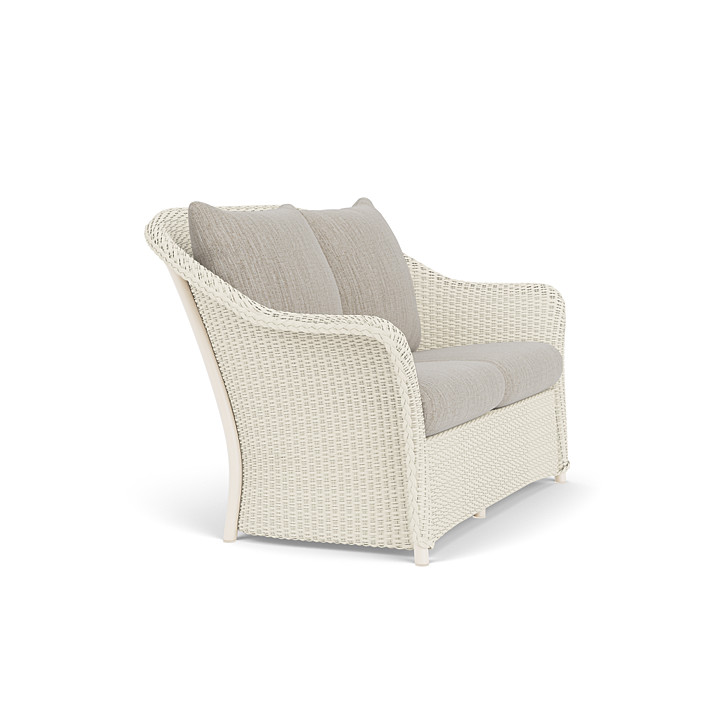 Lloyd Flanders™ Weekend Retreat Loveseat - Ivory, Callen Celadon