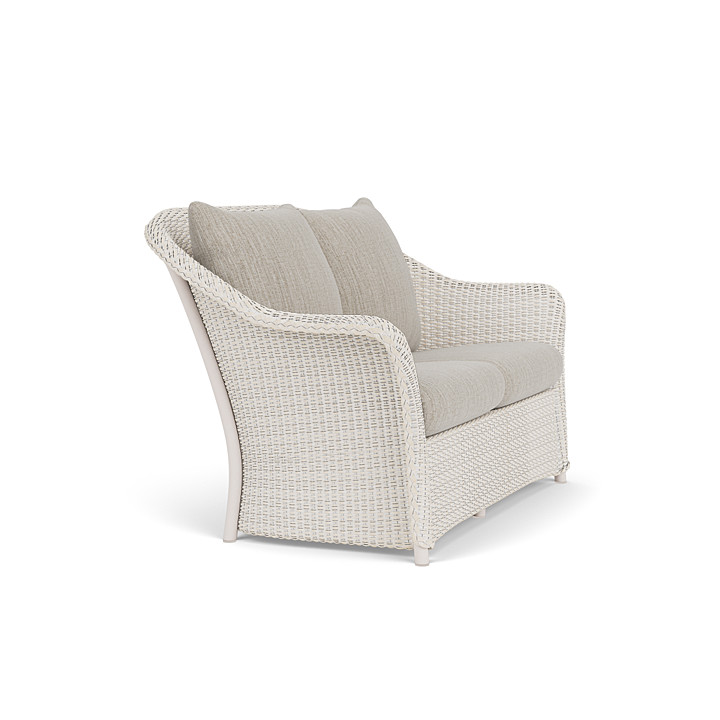 Lloyd Flanders™ Weekend Retreat Loveseat - Antique White, Callen Celadon