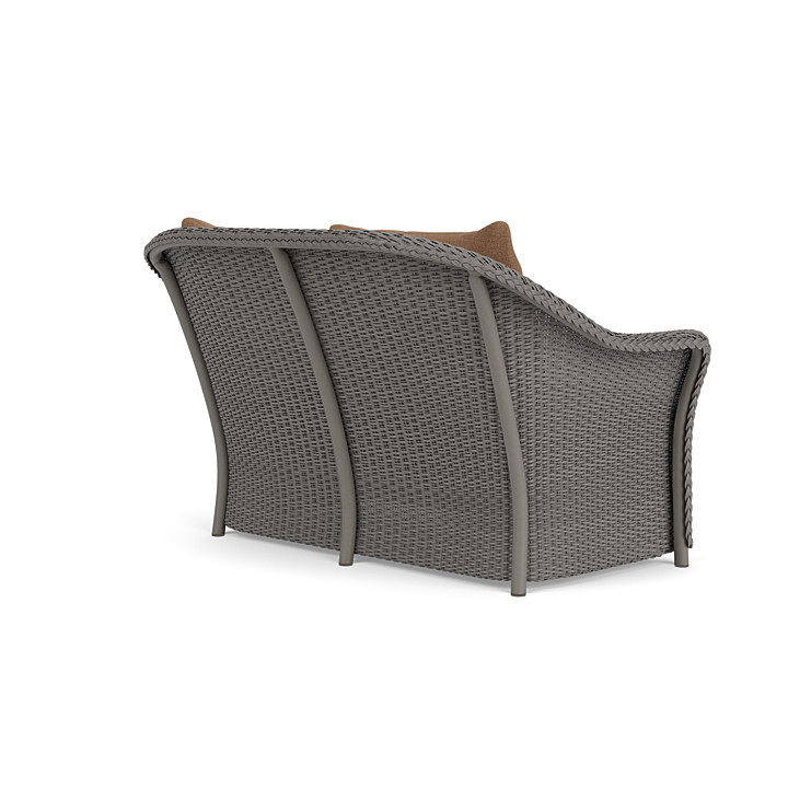 Lloyd Flanders™ Weekend Retreat Loveseat - Pewter, Canvas Natural