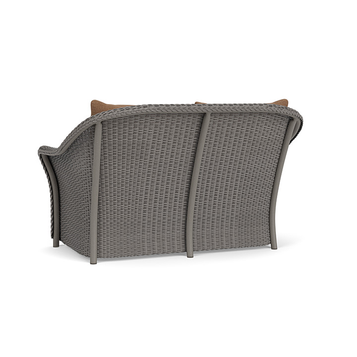 Lloyd Flanders™ Weekend Retreat Loveseat - Pewter, Canvas Natural