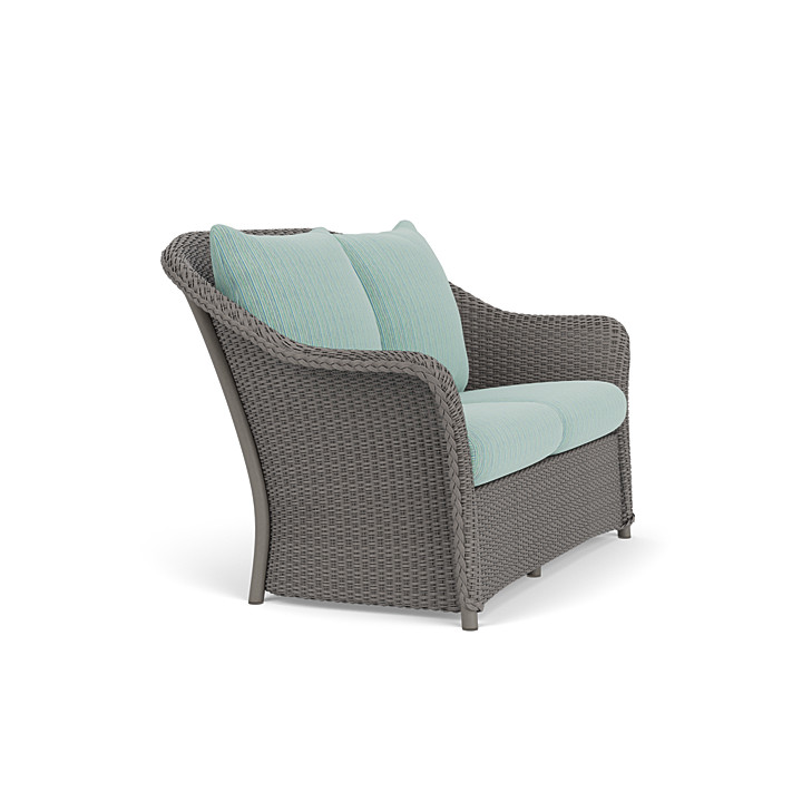 Lloyd Flanders™ Weekend Retreat Loveseat - Pewter, Unearth Dew