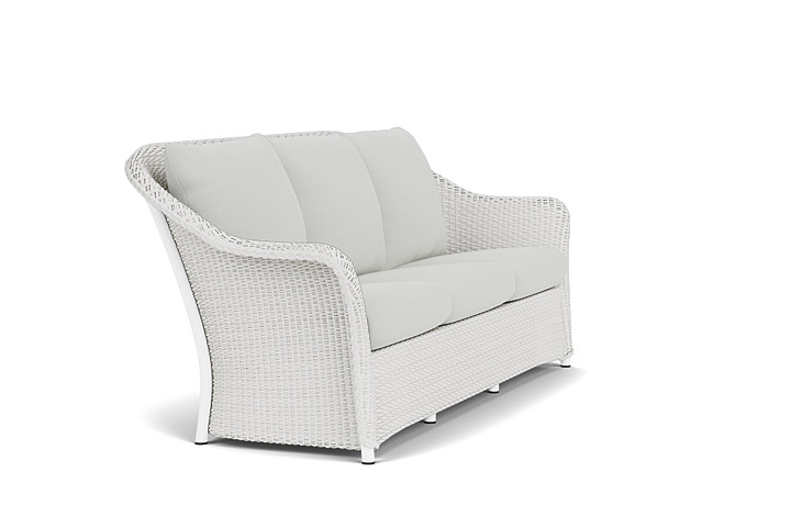 Lloyd Flanders™ Weekend Retreat Sofa - Matte White, Loveboat Mint