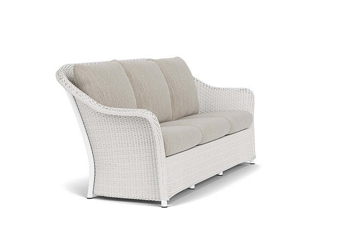 Lloyd Flanders™ Weekend Retreat Sofa - Matte White, Callen Celadon