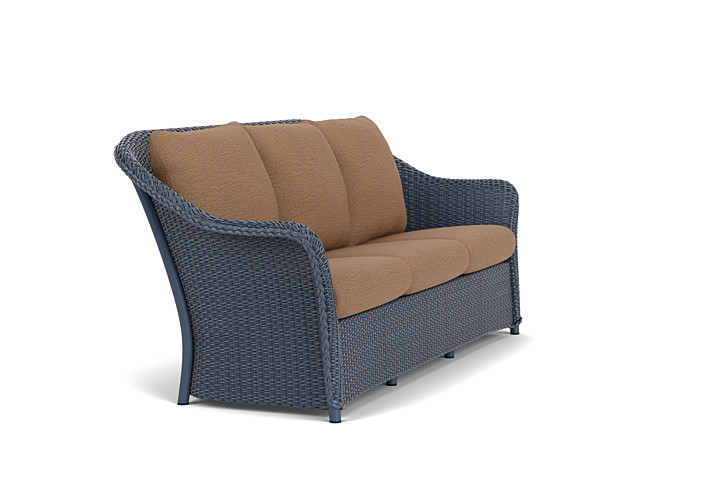 Lloyd Flanders™ Weekend Retreat Sofa - Denim Blue, Canvas Natural