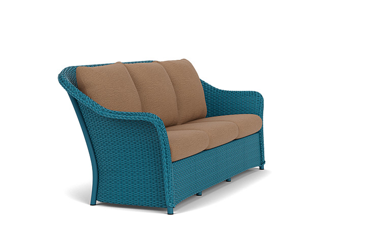 Lloyd Flanders™ Weekend Retreat Sofa - Peacock, Canvas Natural