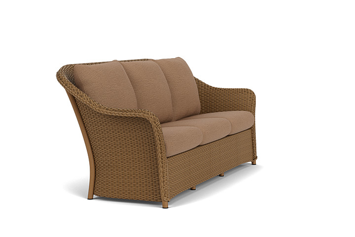 Lloyd Flanders™ Weekend Retreat Sofa - Hickory, Canvas Natural