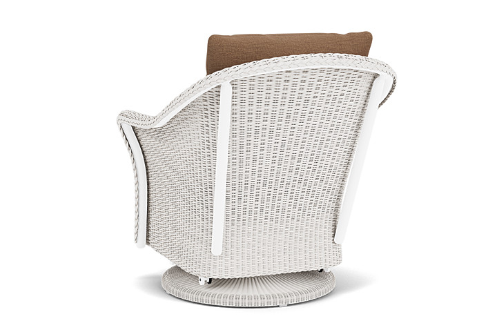 Lloyd Flanders™ Weekend Retreat Swivel Glider Lounge Chair - White, Canvas Natural