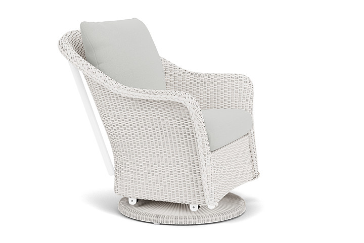 Lloyd Flanders™ Weekend Retreat Swivel Glider Lounge Chair - White, Loveboat Mint