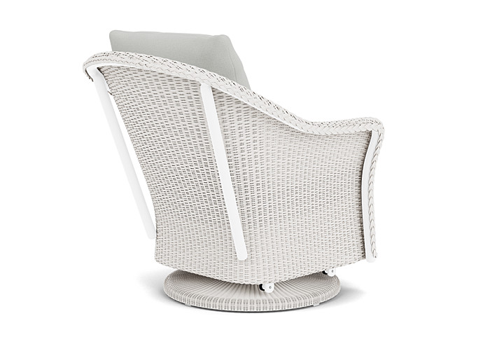 Lloyd Flanders™ Weekend Retreat Swivel Glider Lounge Chair - White, Loveboat Mint