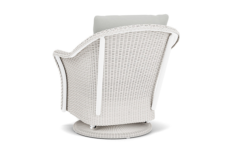 Lloyd Flanders™ Weekend Retreat Swivel Glider Lounge Chair - White, Loveboat Mint