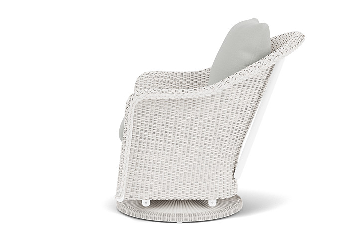 Lloyd Flanders™ Weekend Retreat Swivel Glider Lounge Chair - White, Loveboat Mint