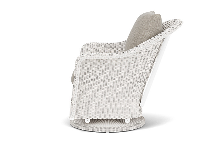 Lloyd Flanders™ Weekend Retreat Swivel Glider Lounge Chair - White, Callen Celadon