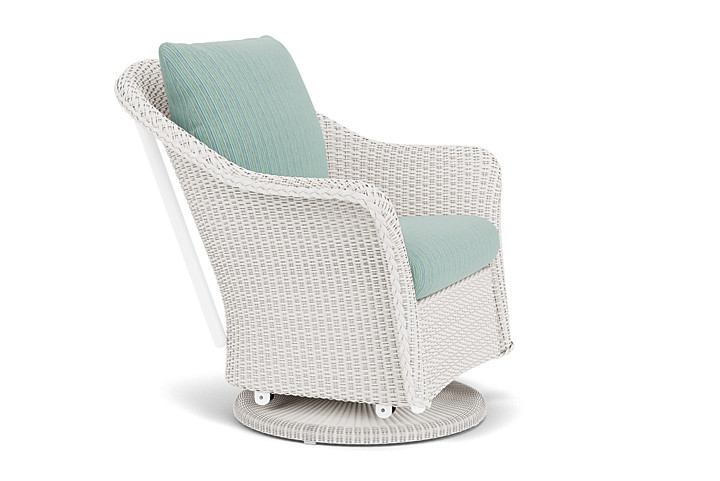 Lloyd Flanders™ Weekend Retreat Swivel Glider Lounge Chair - White, Unearth Dew