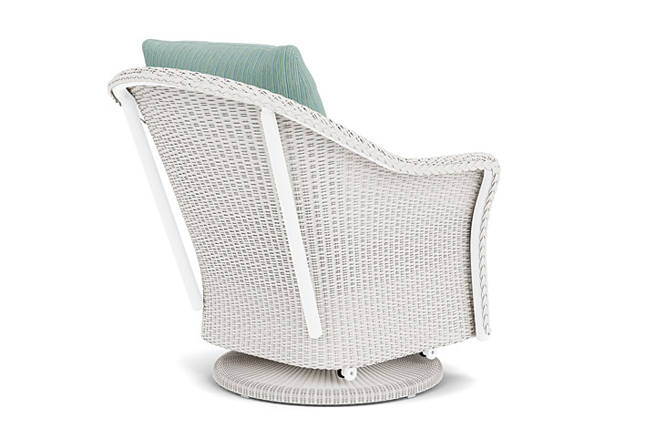 Lloyd Flanders™ Weekend Retreat Swivel Glider Lounge Chair - White, Unearth Dew