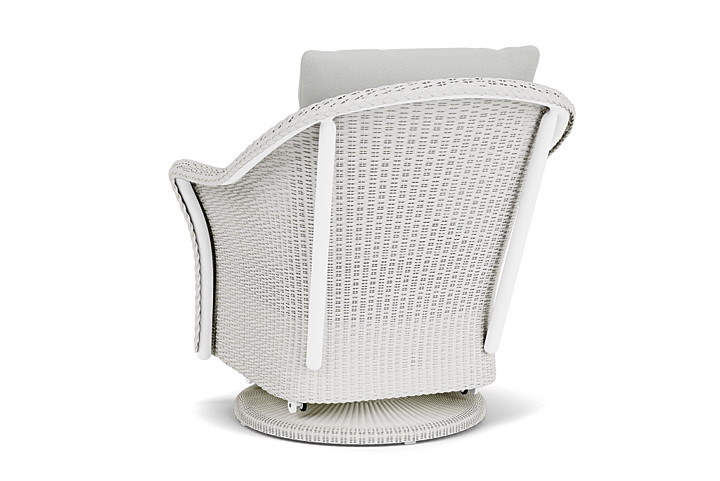 Lloyd Flanders™ Weekend Retreat Swivel Glider Lounge Chair - Matte White, Loveboat Mint