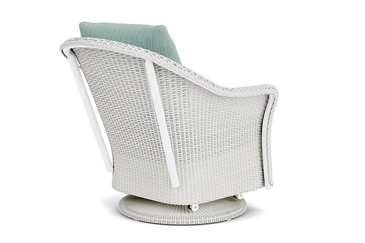 Lloyd Flanders™ Weekend Retreat Swivel Glider Lounge Chair - Matte White, Unearth Dew