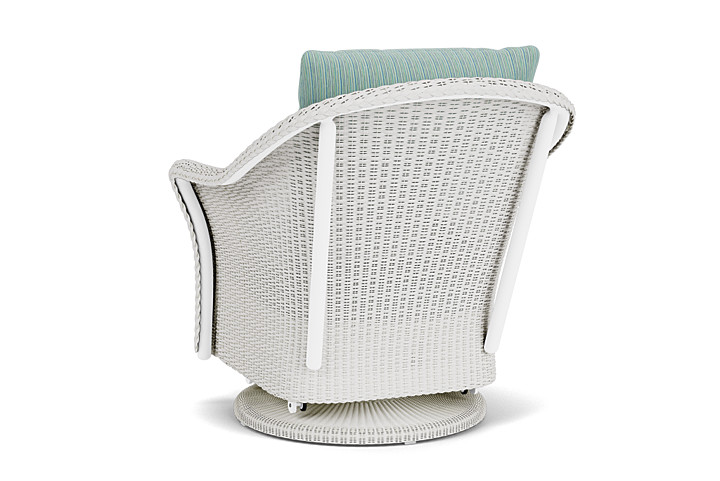 Lloyd Flanders™ Weekend Retreat Swivel Glider Lounge Chair - Matte White, Unearth Dew