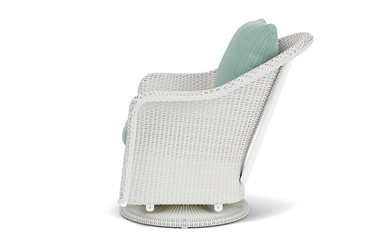 Lloyd Flanders™ Weekend Retreat Swivel Glider Lounge Chair - Matte White, Unearth Dew