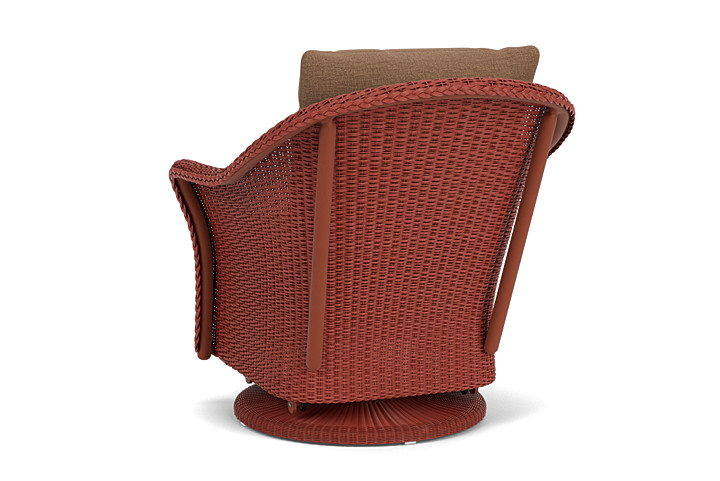 Lloyd Flanders™ Weekend Retreat Swivel Glider Lounge Chair - Terracotta, Canvas Natural