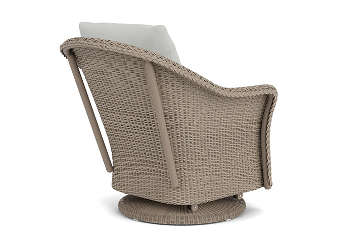 Lloyd Flanders™ Weekend Retreat Swivel Glider Lounge Chair - French Beige, Loveboat Mint