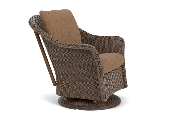 Lloyd Flanders™ Weekend Retreat Swivel Glider Lounge Chair - Bark, Canvas Natural