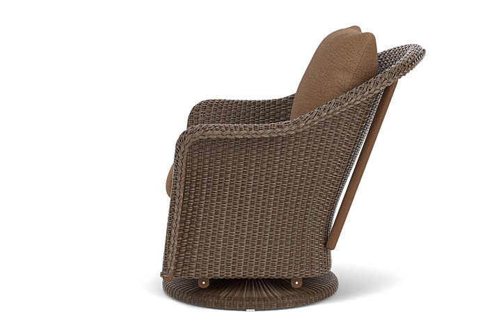 Lloyd Flanders™ Weekend Retreat Swivel Glider Lounge Chair - Bark, Canvas Natural