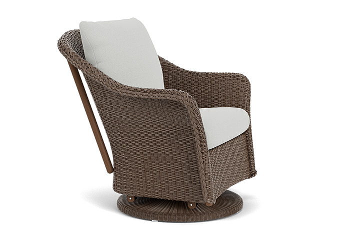 Lloyd Flanders™ Weekend Retreat Swivel Glider Lounge Chair - Bark, Loveboat Mint