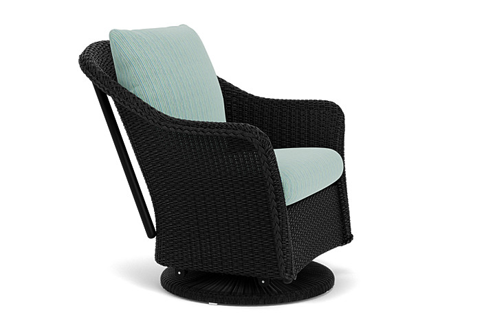 Lloyd Flanders™ Weekend Retreat Swivel Glider Lounge Chair - Ebony, Unearth Dew