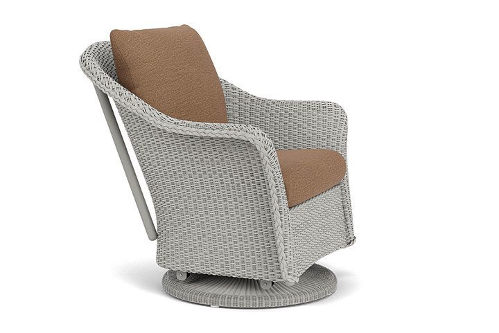 Lloyd Flanders™ Weekend Retreat Swivel Glider Lounge Chair - Platinum, Canvas Natural