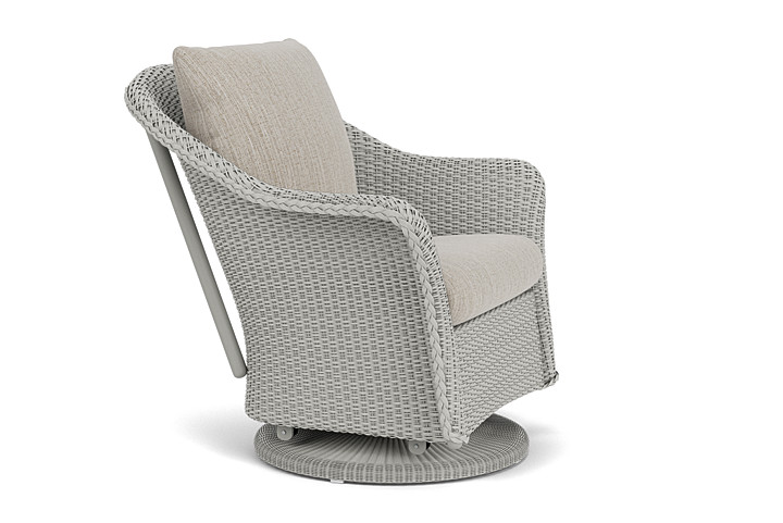 Lloyd Flanders™ Weekend Retreat Swivel Glider Lounge Chair - Platinum, Callen Celadon