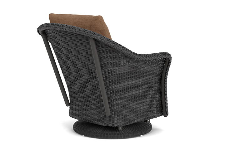 Lloyd Flanders™ Weekend Retreat Swivel Glider Lounge Chair - Charcoal, Canvas Natural