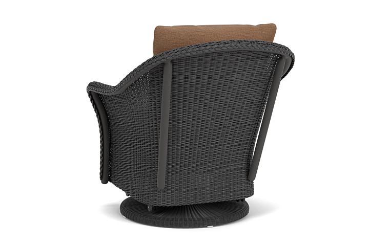 Lloyd Flanders™ Weekend Retreat Swivel Glider Lounge Chair - Charcoal, Canvas Natural