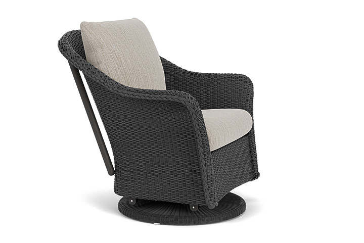 Lloyd Flanders™ Weekend Retreat Swivel Glider Lounge Chair - Charcoal, Callen Celadon