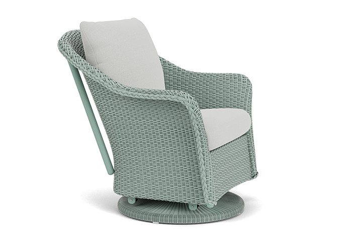 Lloyd Flanders™ Weekend Retreat Swivel Glider Lounge Chair - Sea Glass, Loveboat Mint