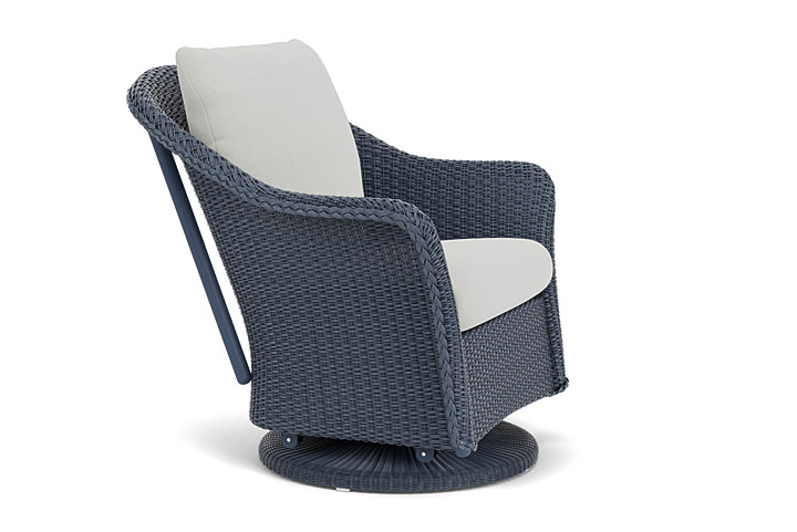 Lloyd Flanders™ Weekend Retreat Swivel Glider Lounge Chair - Denim Blue, Loveboat Mint