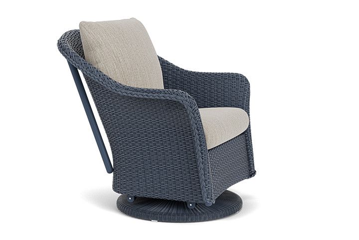 Lloyd Flanders™ Weekend Retreat Swivel Glider Lounge Chair - Denim Blue, Callen Celadon