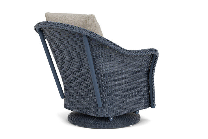 Lloyd Flanders™ Weekend Retreat Swivel Glider Lounge Chair - Denim Blue, Callen Celadon