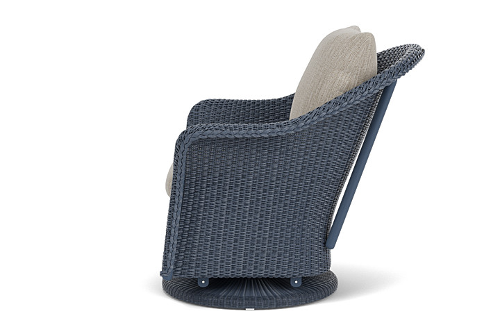 Lloyd Flanders™ Weekend Retreat Swivel Glider Lounge Chair - Denim Blue, Callen Celadon