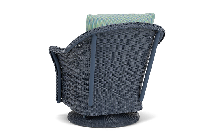 Lloyd Flanders™ Weekend Retreat Swivel Glider Lounge Chair - Denim Blue, Unearth Dew