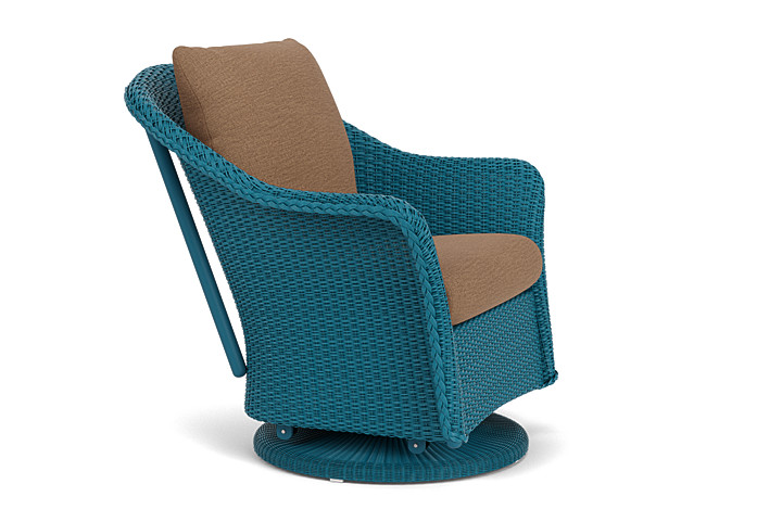 Lloyd Flanders™ Weekend Retreat Swivel Glider Lounge Chair - Peacock, Canvas Natural