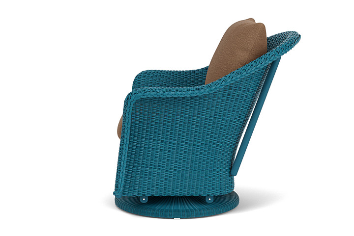 Lloyd Flanders™ Weekend Retreat Swivel Glider Lounge Chair - Peacock, Canvas Natural