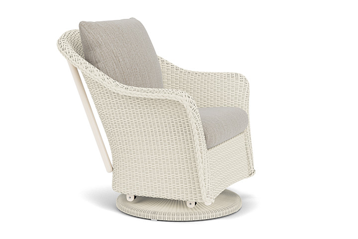 Lloyd Flanders™ Weekend Retreat Swivel Glider Lounge Chair - Ivory, Callen Celadon