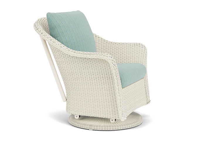 Lloyd Flanders™ Weekend Retreat Swivel Glider Lounge Chair - Ivory, Unearth Dew