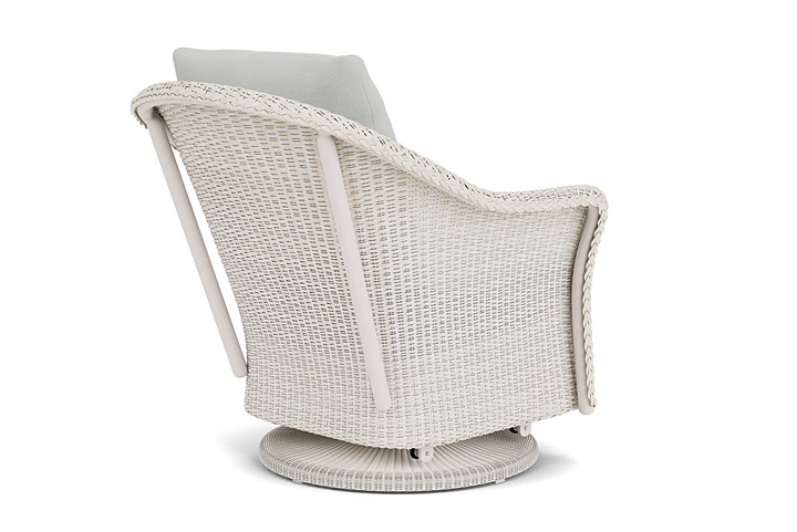 Lloyd Flanders™ Weekend Retreat Swivel Glider Lounge Chair - Antique White, Loveboat Mint