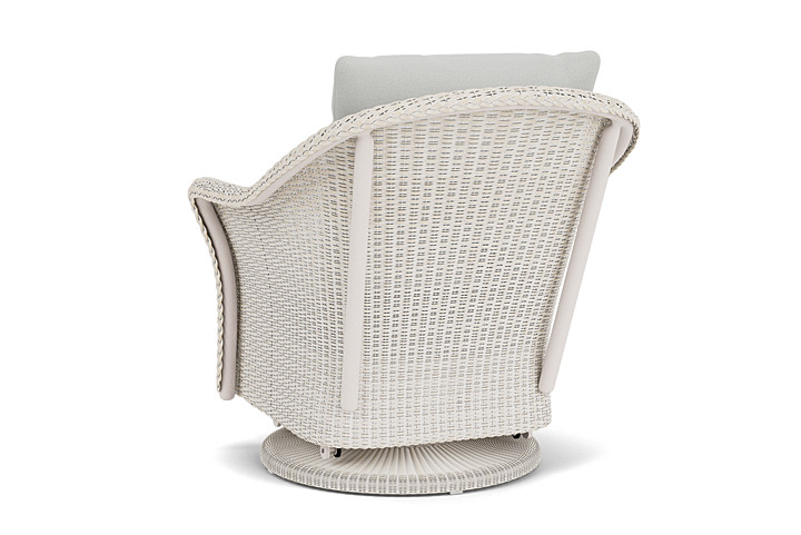 Lloyd Flanders™ Weekend Retreat Swivel Glider Lounge Chair - Antique White, Loveboat Mint