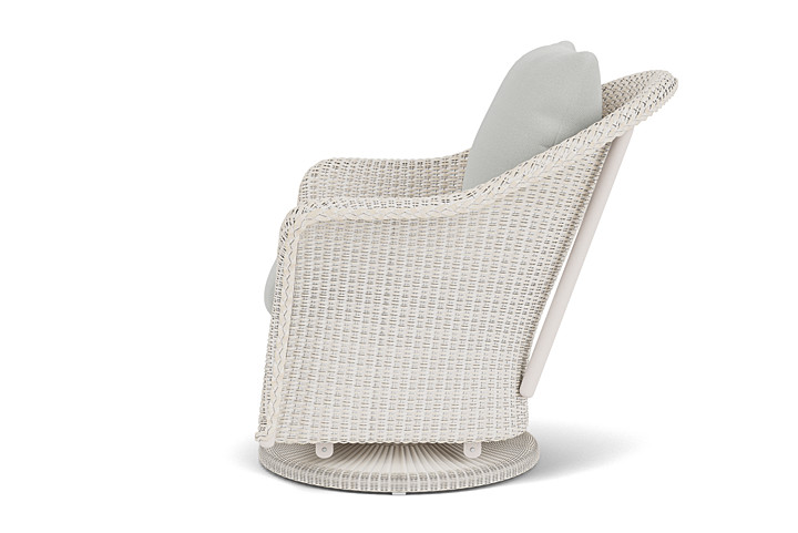 Lloyd Flanders™ Weekend Retreat Swivel Glider Lounge Chair - Antique White, Loveboat Mint