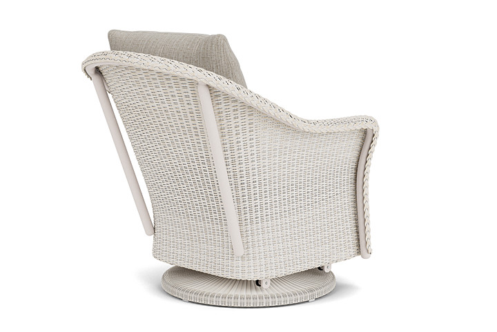 Lloyd Flanders™ Weekend Retreat Swivel Glider Lounge Chair - Antique White, Callen Celadon